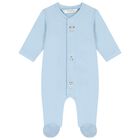 Baby Boys Blue Babygrow ( 2-Pack ), 1, hi-res