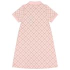 Girls Pink Logo Polo Dress, 2, hi-res