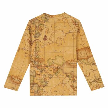 Boys Geo Map Print Logo Top