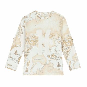 Boys Geo Map Print Logo Top