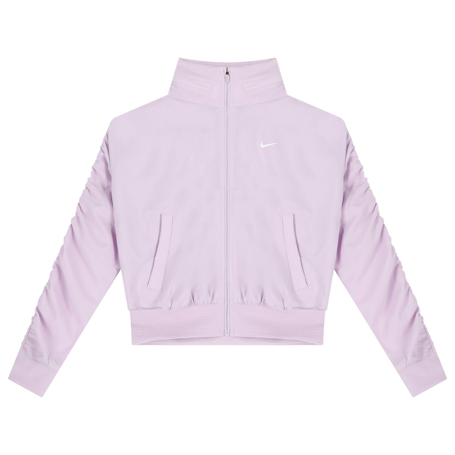 Girls Purple Logo Zip Up Top, 1, hi-res