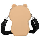Girls Beige Teddy Bear Bag, 1, hi-res