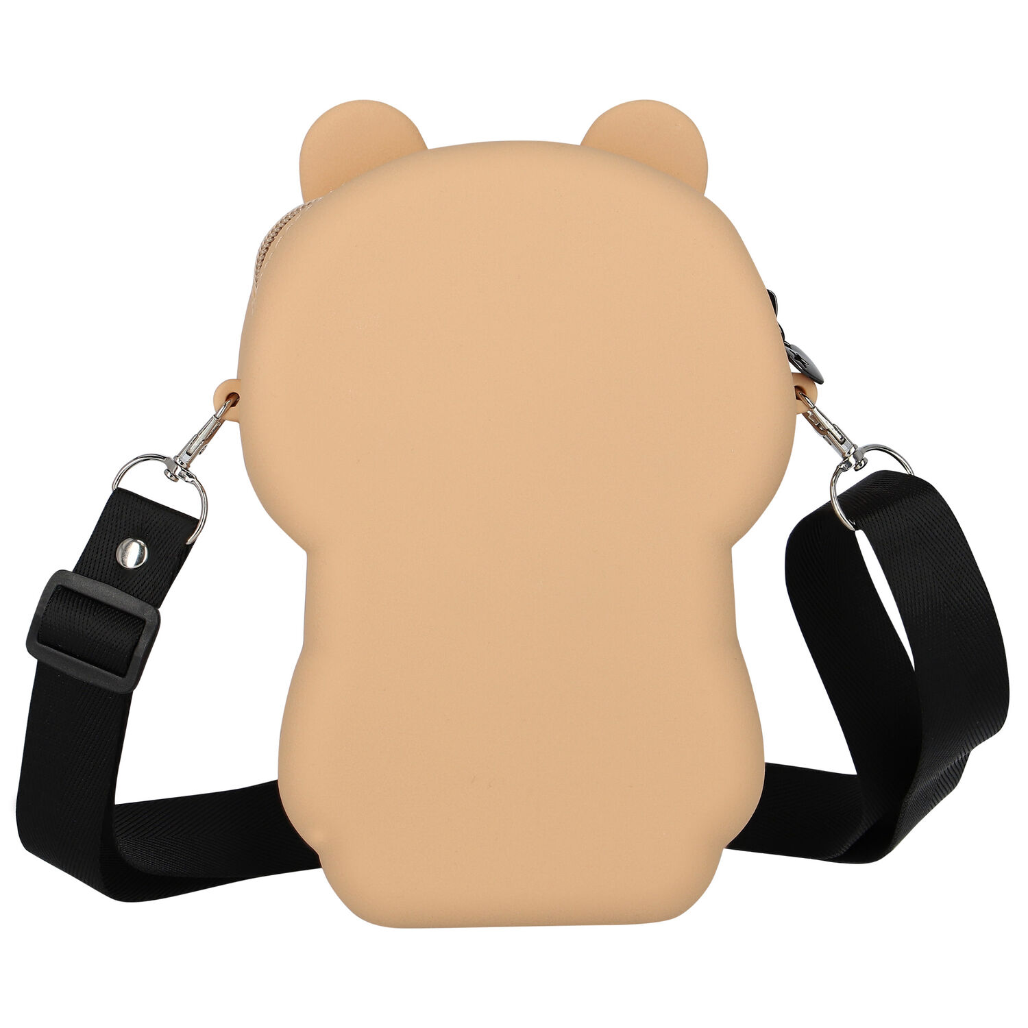 Girls Beige Teddy Bear Bag, 1, hi-res