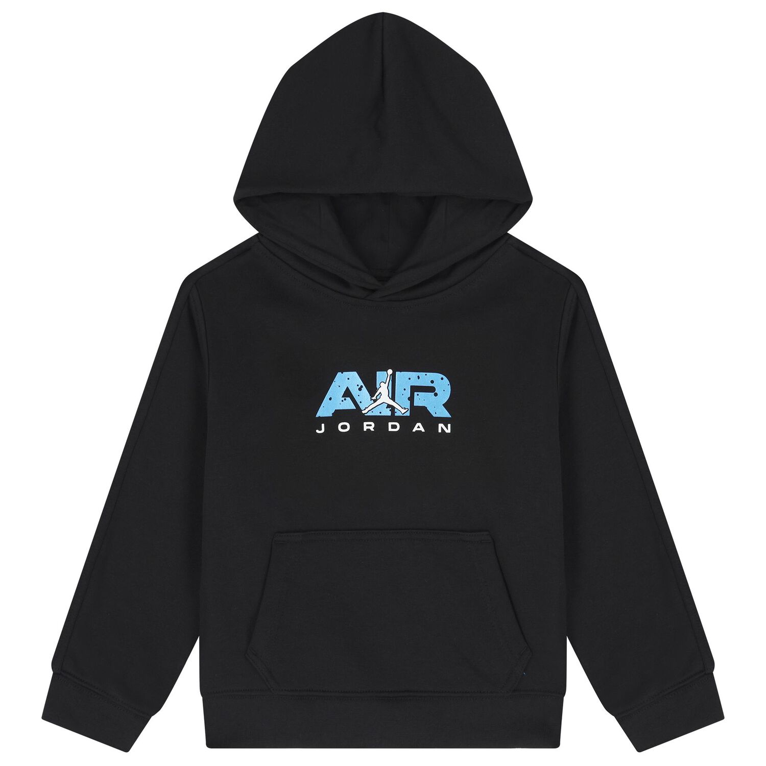 Boys Black Jordan Logo Hooded Top, 1, hi-res