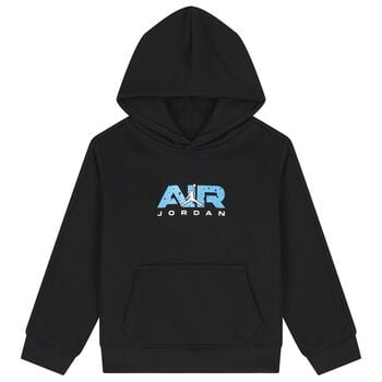 Boys Black Jordan Logo Hooded Top
