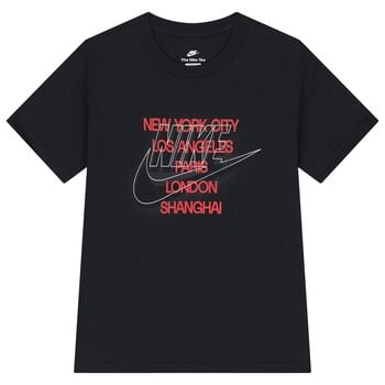 Boys Black Logo T-Shirt