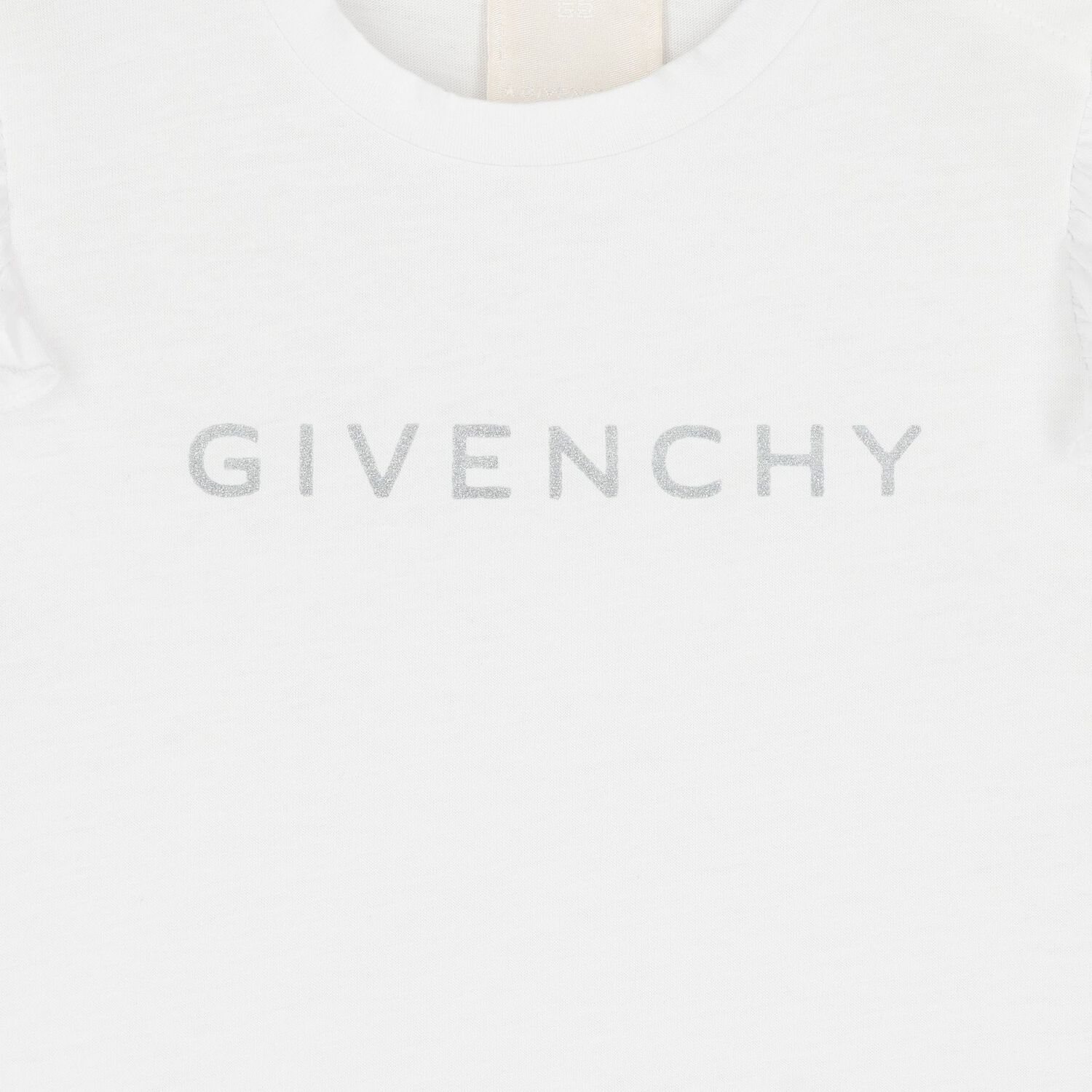 Younger Girls White Logo T-Shirt, 1, hi-res