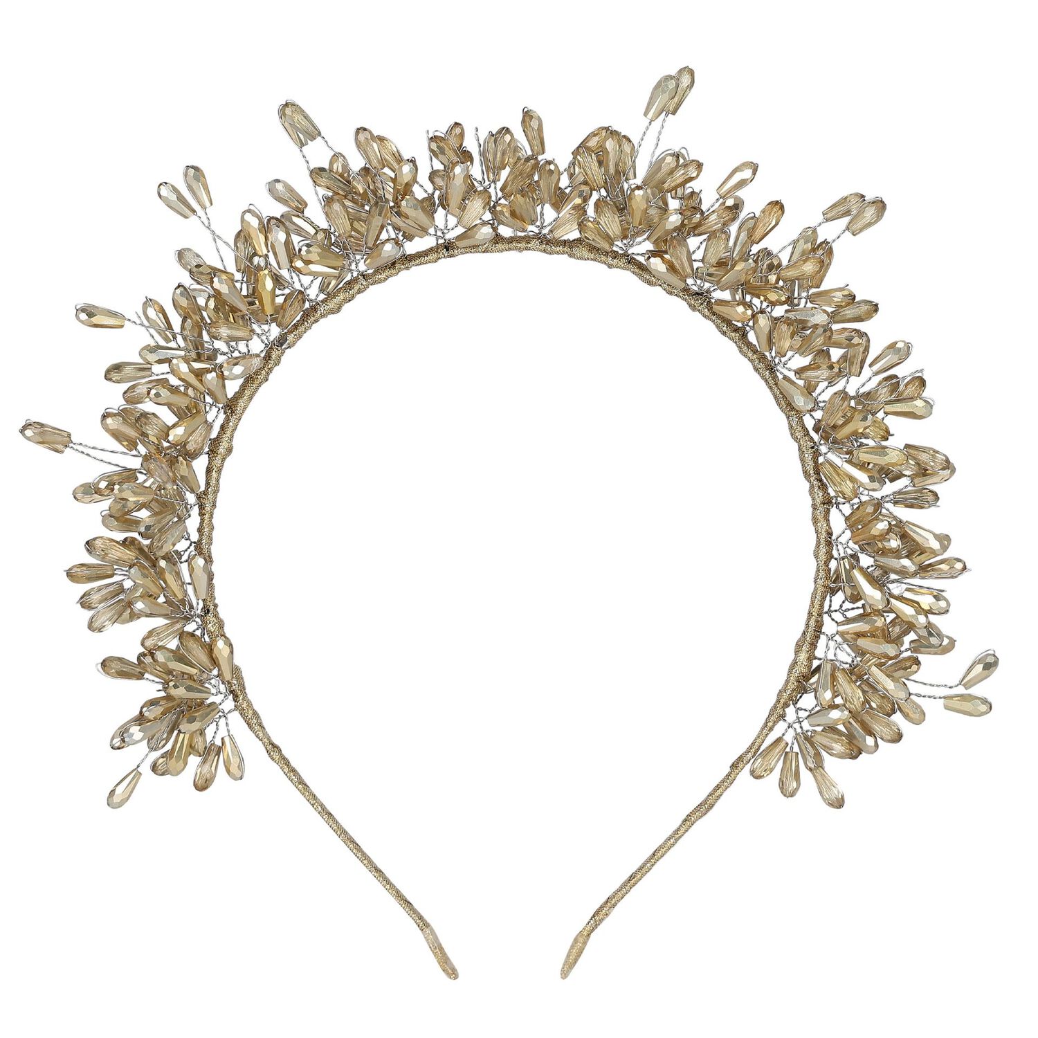Girls Gold Embellished Headband, 2, hi-res image number null