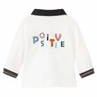 Younger Boys Ivory Logo Polo Shirt, 1, hi-res