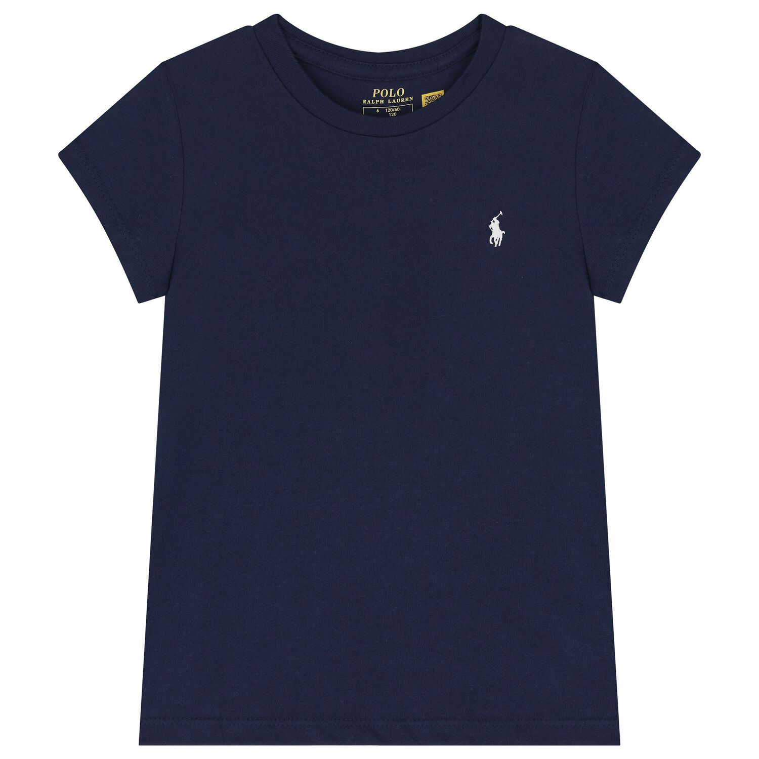 Girls Navy Blue Logo T-Shirt, 1, hi-res
