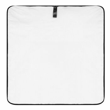White & Green Logo Baby Blanket