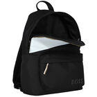 Black Logo Backpack, 1, hi-res