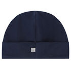 Navy Blue & Gold Logo Baby Hat, 3, hi-res