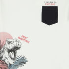 Boys Ivory Dinosaur T-Shirt, 1, hi-res