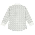 Boys White & Grey Logo Shirt, 1, hi-res