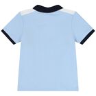 Younger Boys Blue Logo Polo Shirt, 2, hi-res