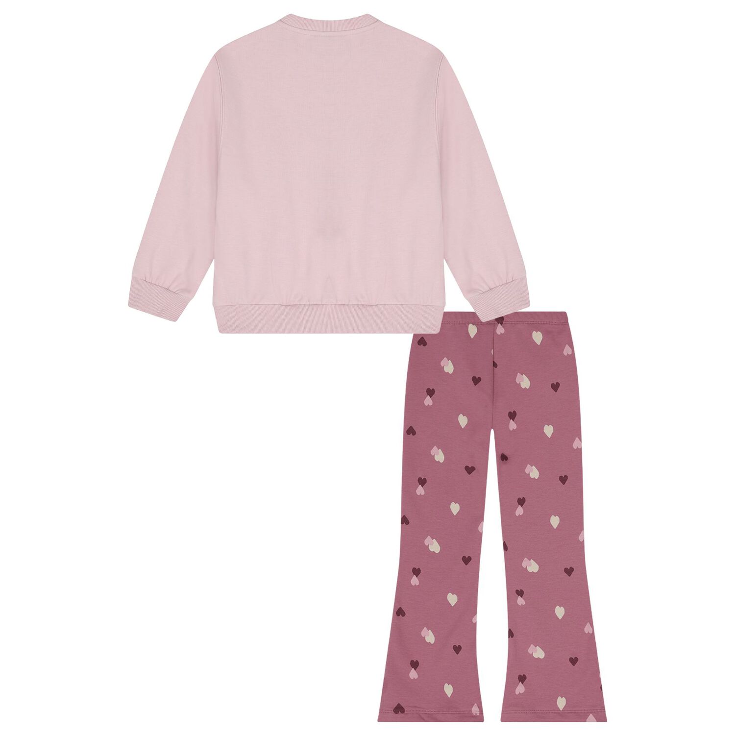Girls Pink Teddy Bear Leggings Set, 2, hi-res