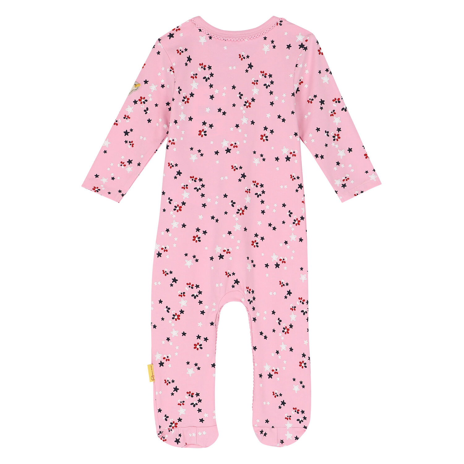 Baby Girls Pink Stars Babygrow, 2, hi-res image number null