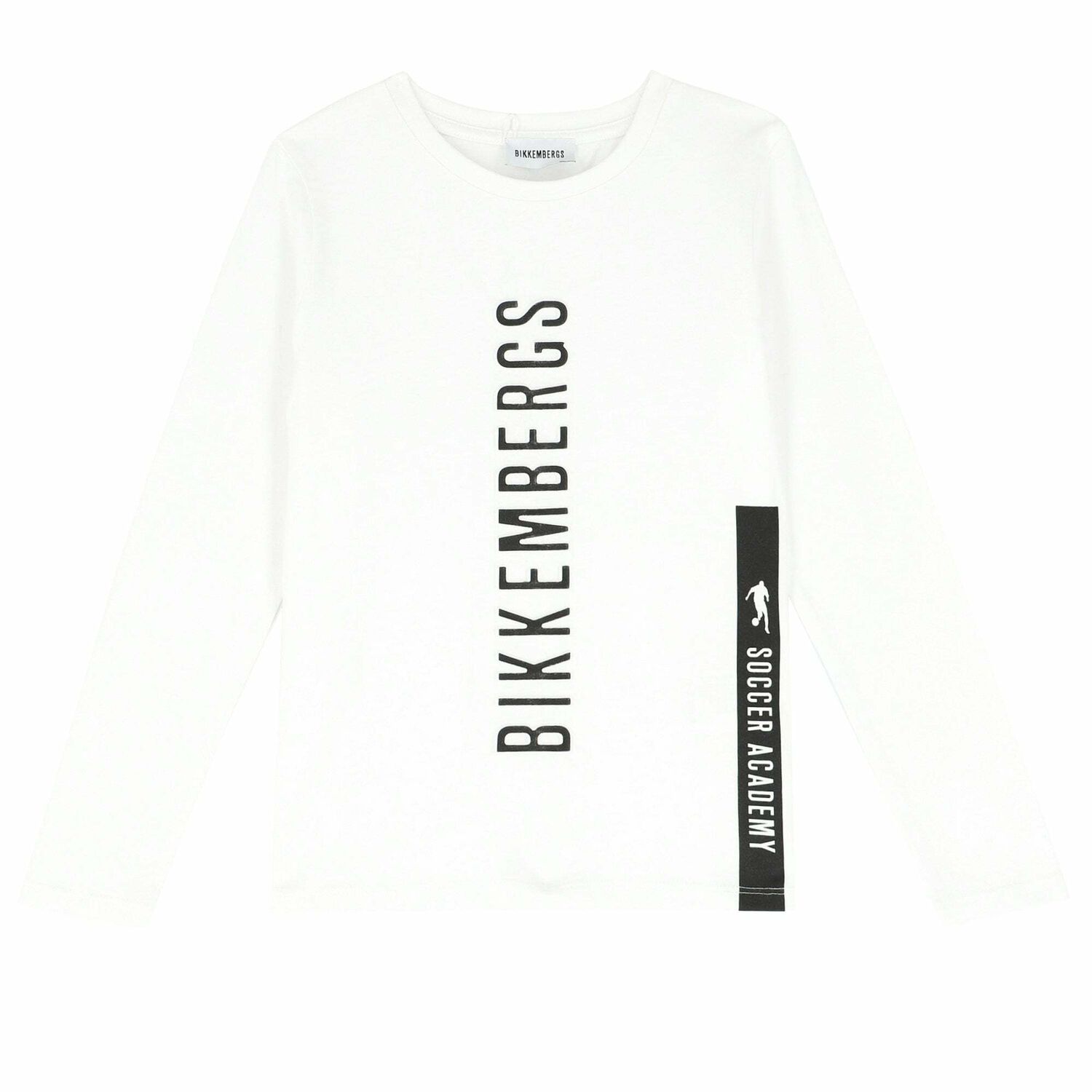 Boys Long Sleeve White Top, 1, hi-res