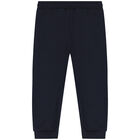 Younger Boys White, Grey & Navy Blue 3 Piece Tracksuit, 1, hi-res