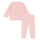 Younger Girls Pink Tiger Logo Tracksuit, 2, hi-res