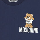 Navy Teddy Logo T-Shirt, 4, hi-res