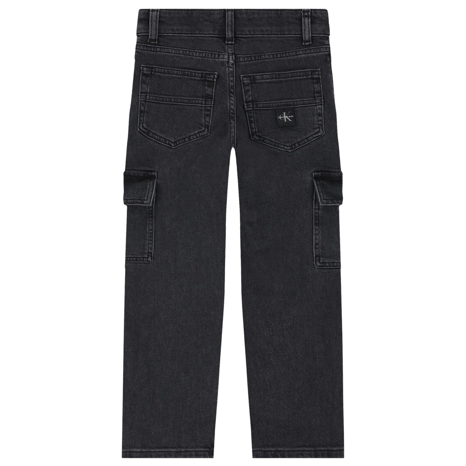 Boys Grey Logo Jeans, 1, hi-res image number null