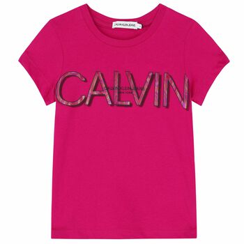 Girls Pink Logo T-Shirt