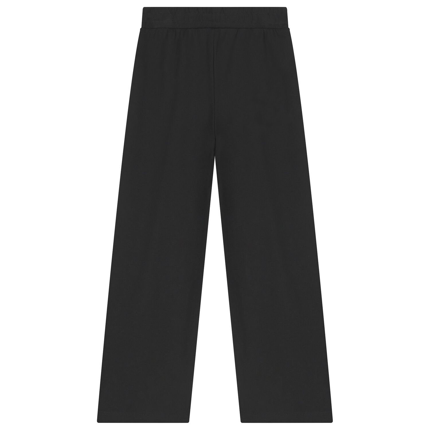Girls Black Logo Trousers, 1, hi-res