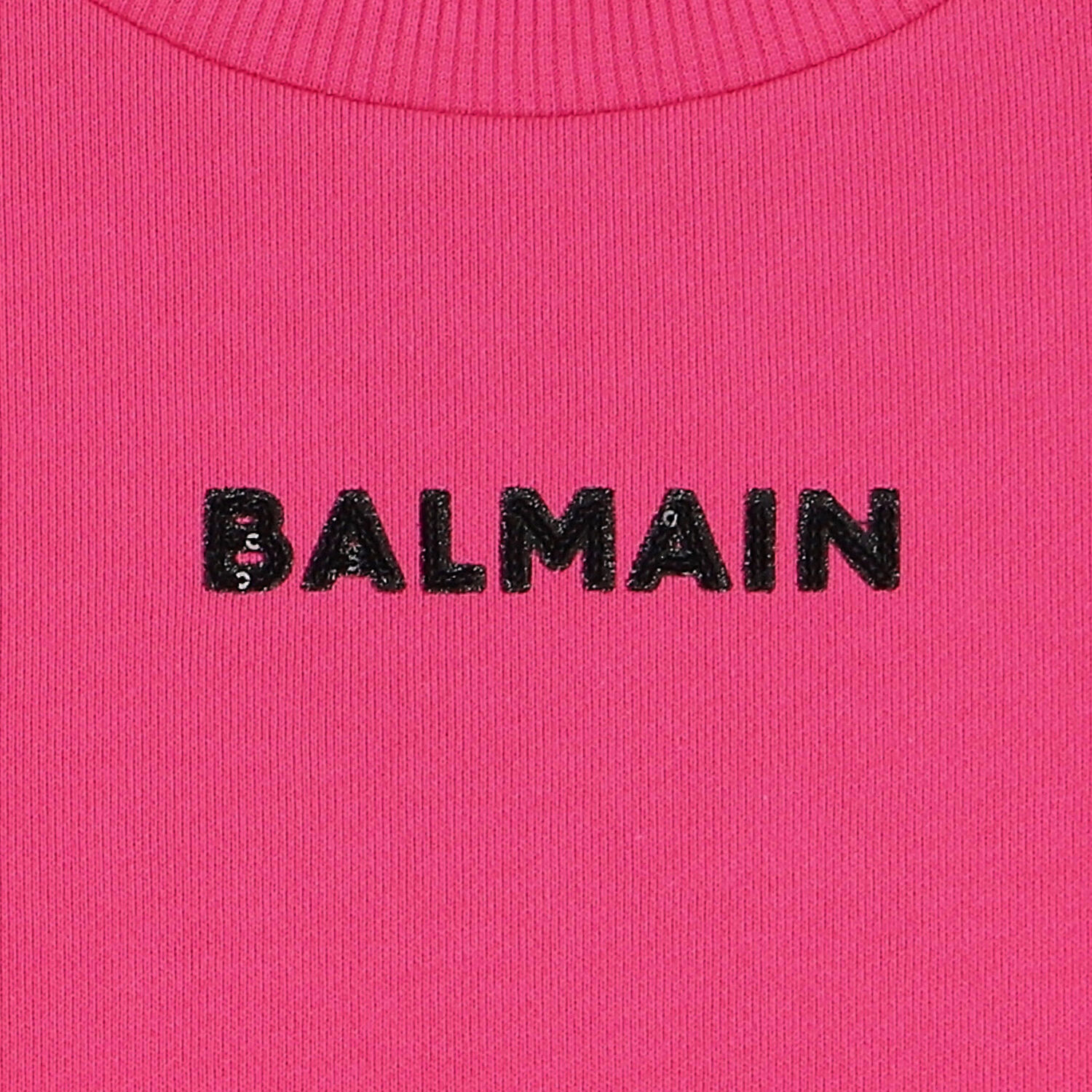 Girls Pink Logo Ruffled Top, 1, hi-res