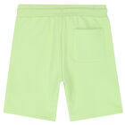 Boys Green Logo Shorts, 1, hi-res