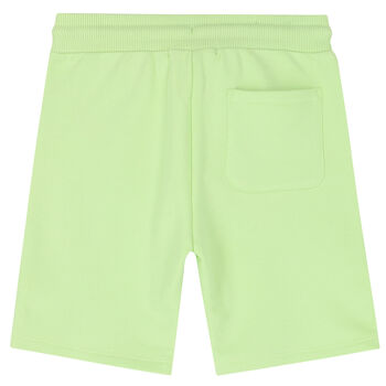 Boys Green Logo Shorts