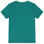 Boys Green & Gold Logo T-Shirt, 2, hi-res