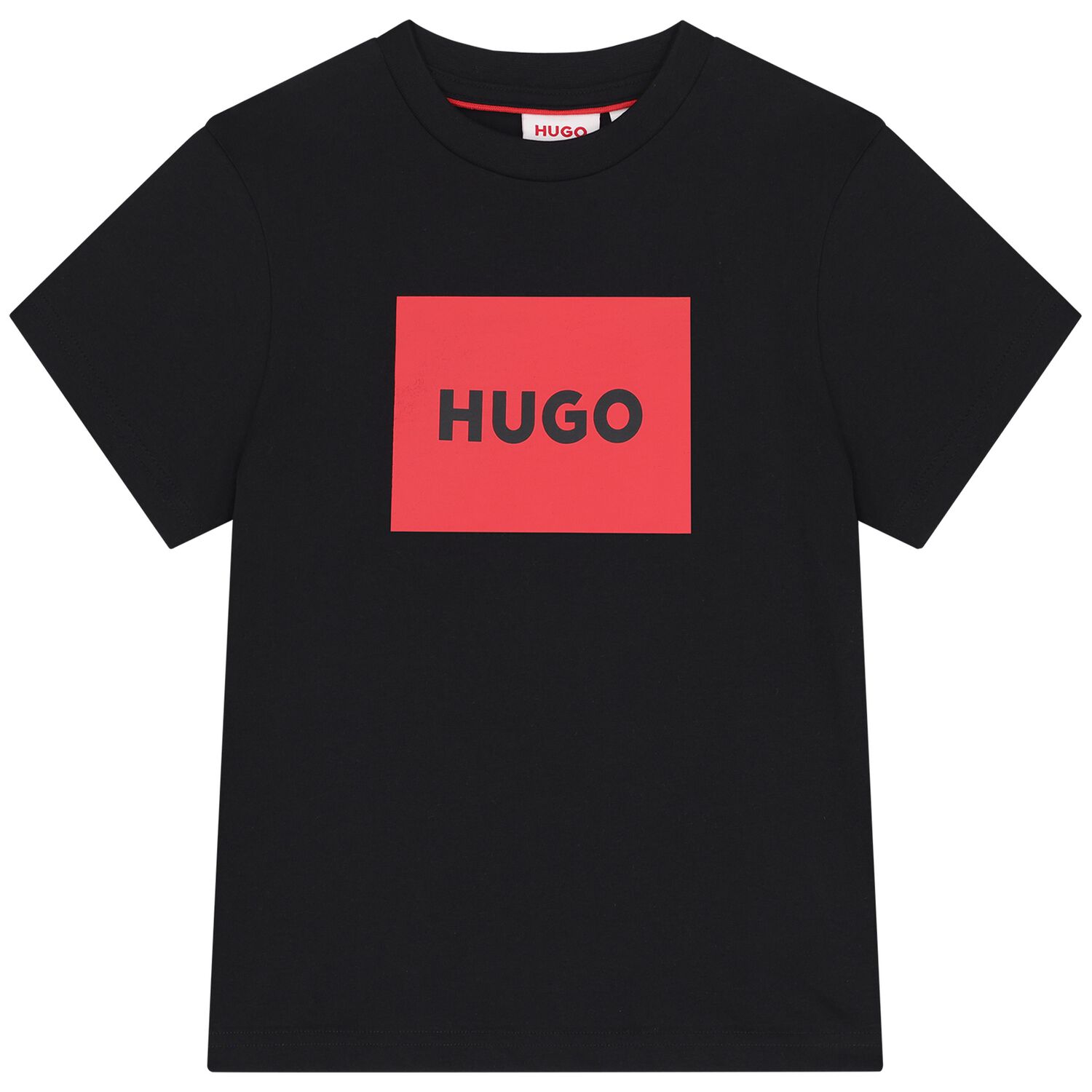 Boys Black Logo T-Shirt , 1, hi-res