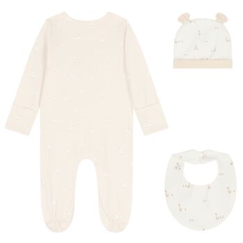 Beige & Ivory Babygrow Gift Set