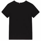 Boys Black & White Logo T-Shirt, 1, hi-res