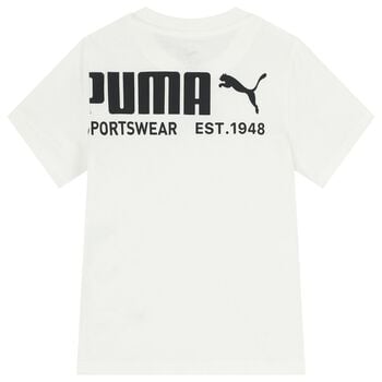 Boys White Logo T-Shirt