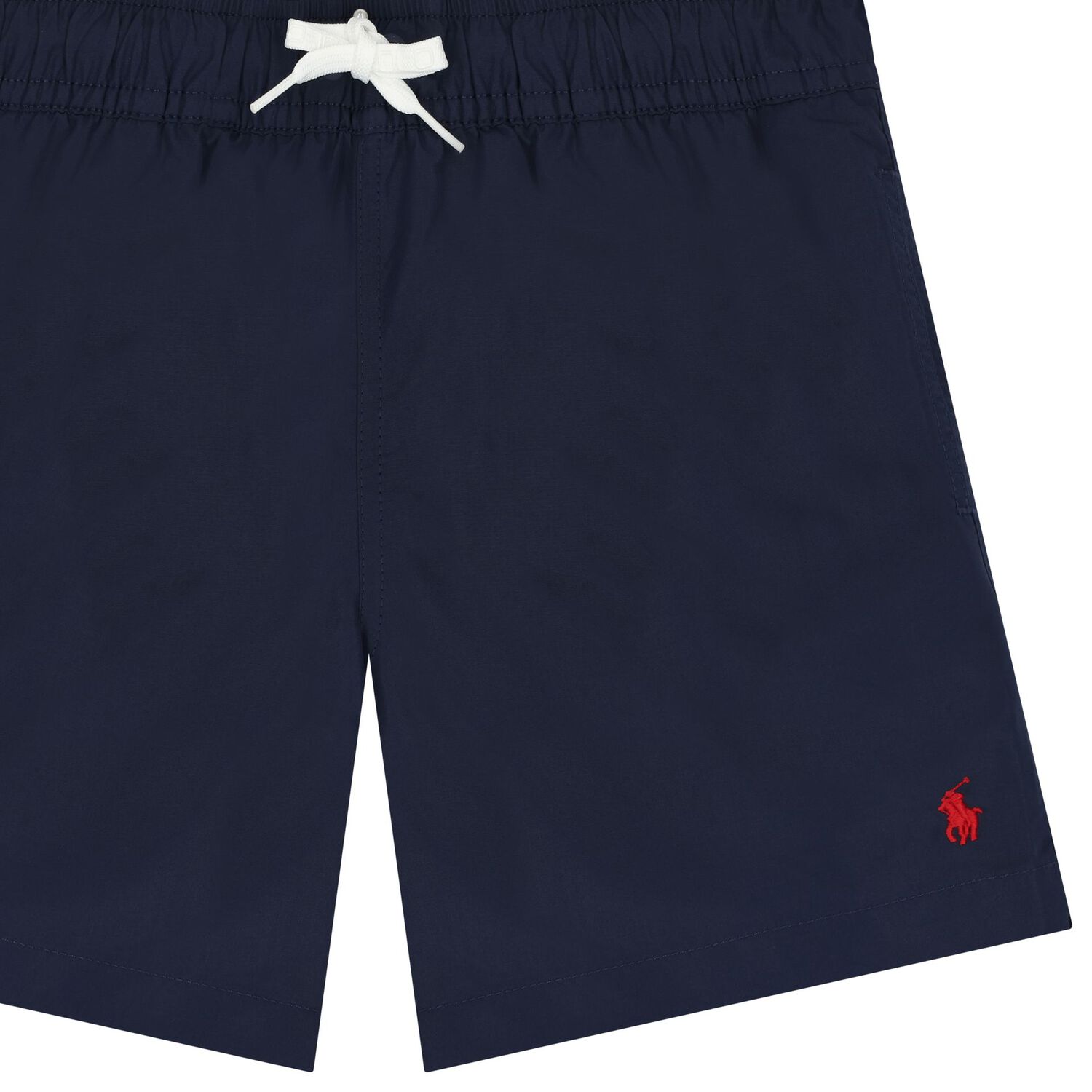 Boys Navy Blue Logo Swim Shorts, 1, hi-res