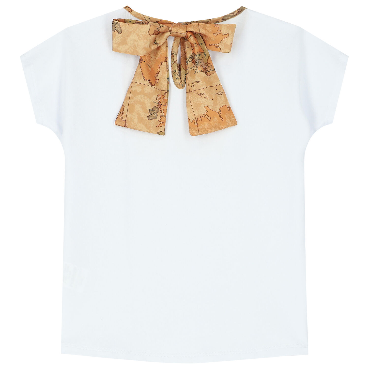 Girls White Logo T-Shirt, 1, hi-res
