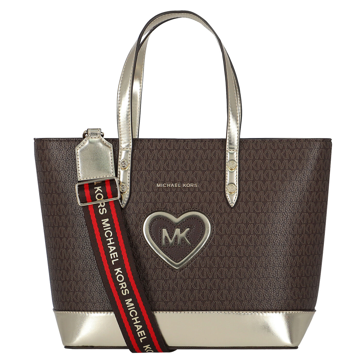 Girls Brown Logo Tote Bag, 1, hi-res image number null