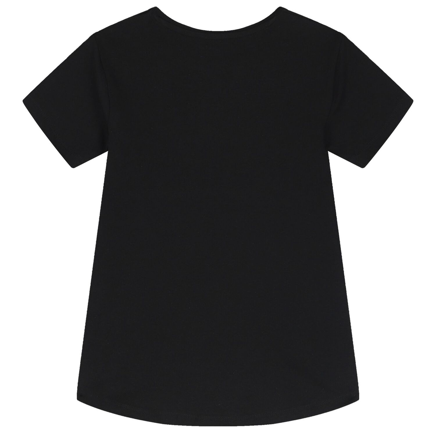 Girls Black Logo T-Shirt, 3, hi-res