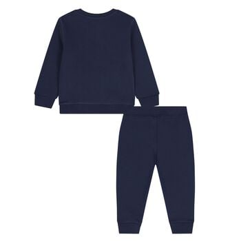 Baby Boys Navy Blue Logo Tracksuit