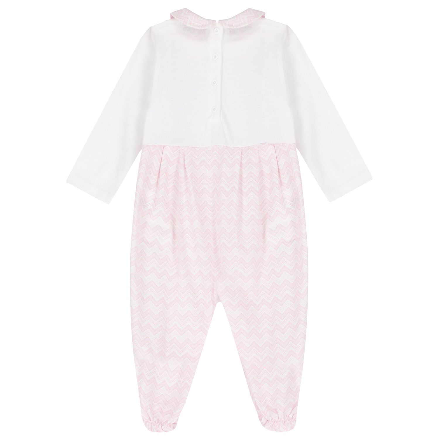 Baby Girls Pink Zig Zag Logo Babygrow Gift Set, 1, hi-res