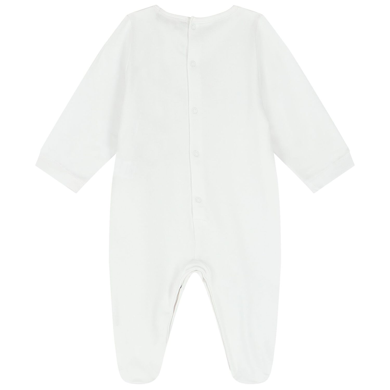 Baby Boys White Logo Babygrow, 1, hi-res image number null