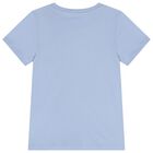 Boys Blue Teddy Bear Logo T-Shirt, 4, hi-res
