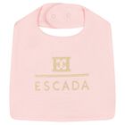 Baby Girls Pink Logo Bib, 2, hi-res