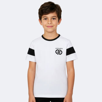 Boys White Logo T-Shirt