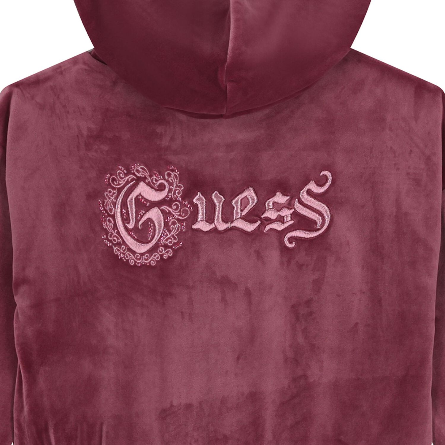 Girls Pink Logo Hooded Zip Up Top, 1, hi-res