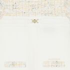 Girls Ivory Logo Dress, 1, hi-res