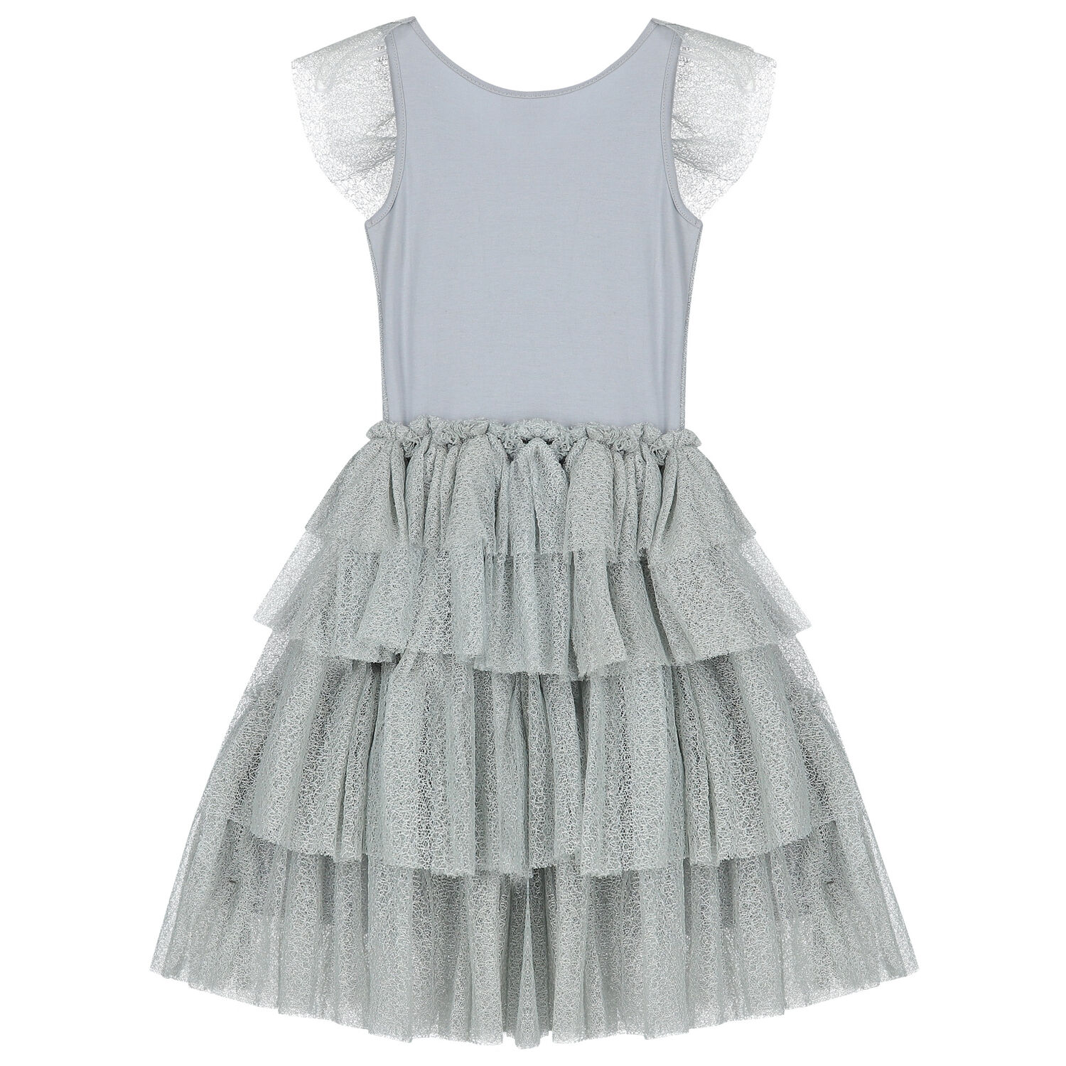 Girls Grey Embellished Dress, 1, hi-res image number null